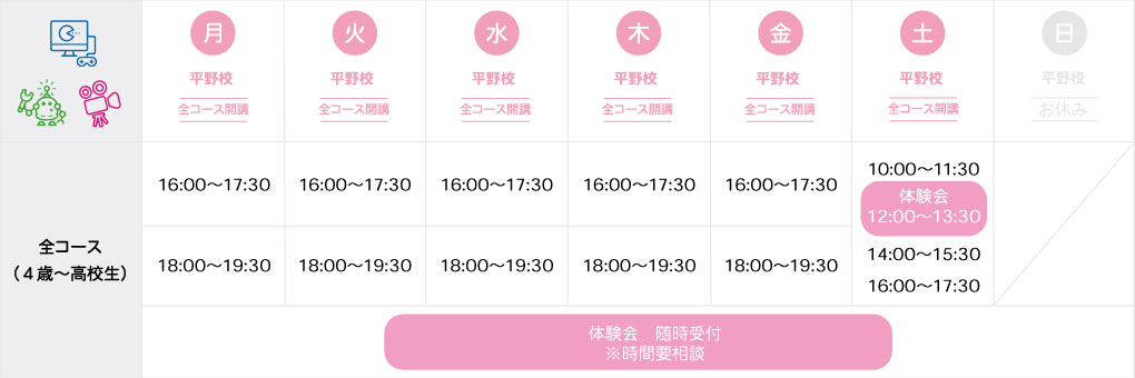 gaプログラミング 平野校 gaプログラミング 平野校